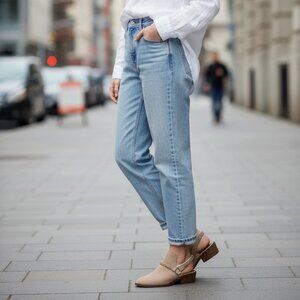 Lucky Brand Fenise Clogs Tan Coffee Suede Booties Women's Size 7.5 Backstrap
